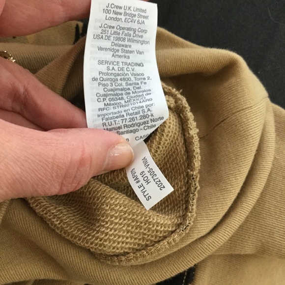 Madewell NWT crop shrunken tiger stripe sweatshirt - Picture 8 of 11